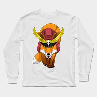 Fox Samurai Martial arts Long Sleeve T-Shirt